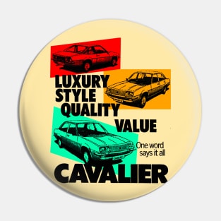 VAUXHALL CAVALIER - advert Pin