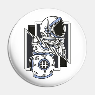 The Explorer Of The Unknown (Deepblue) Pin