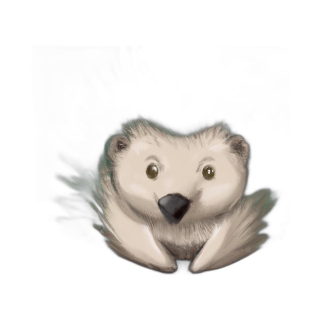 Cute Porcupine Drawing by Play Zoo