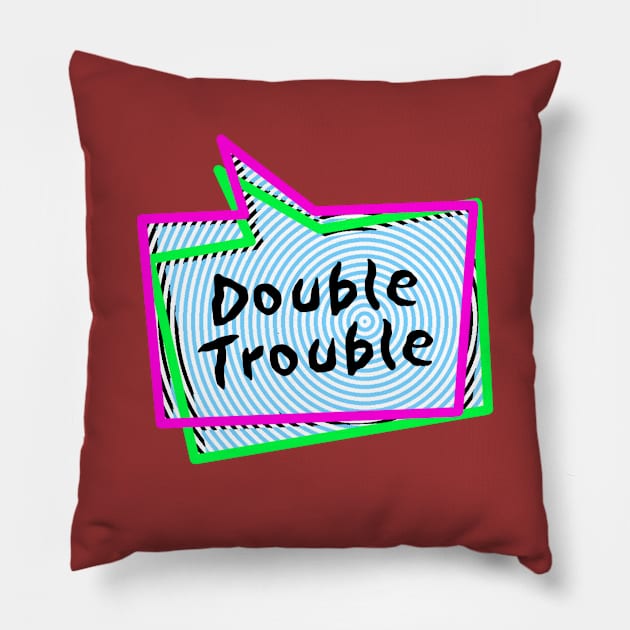 Double Trouble Pillow by davidroland