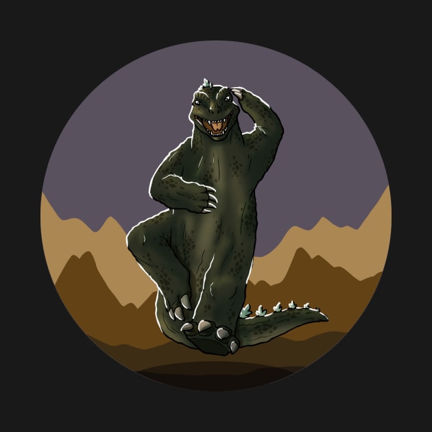 Dancing Godzilla by tshirtsbyclaire