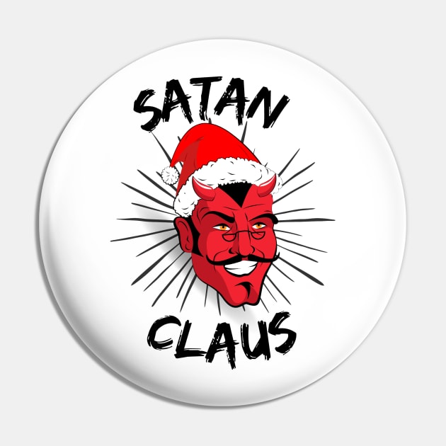 Satan Claus Christmas Sweater Pin by Kindly Wicked