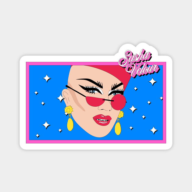 Sasha Velour Magnet by whos-morris