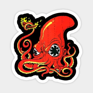 Red Hot Chili Octopus Vintage Magnet