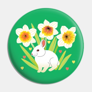 Spring Rabbit Pin