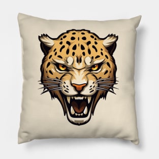 Cheetah Head Pillow