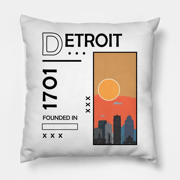 Detroit Pillow by C_ceconello