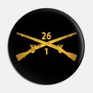 1st Bn 26th Infantry Regiment - w Infantry Br wo Txt X 300 Pin
