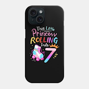 7th Birthday Roller Skate Roller Skater Phone Case