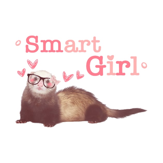 Sm-art girl - Ferret by Mintbelow