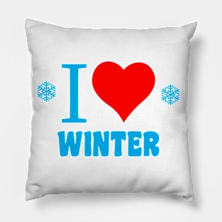 I Love Winter Pillow