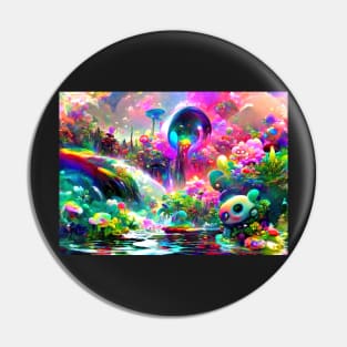 Color Globs | Rainbow Pond Pin