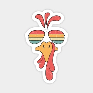 Turkey Face Sunglasses Magnet