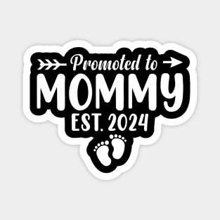 Womens Promoted To Mommy 2024 Soon To Be Mommy Leveled Up To Mommy Magnet