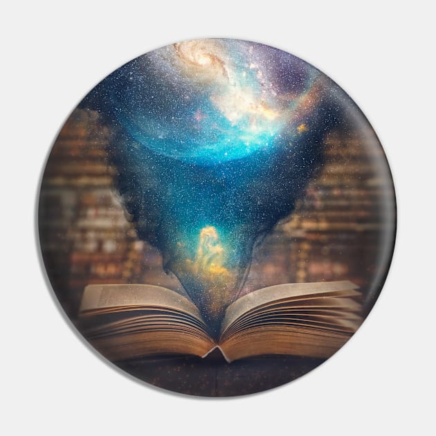 The universe inside a book Pin by psychoshadow