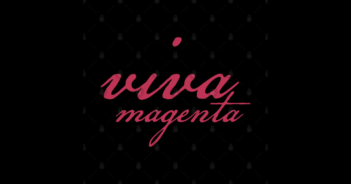 Viva Magenta Script Color of the Year 2023 - Viva Magenta - Sticker ...