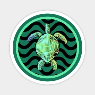 SEA Turtle Love Green Magnet