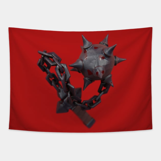 Bloody Flail Whip Tapestry by Kinpraw