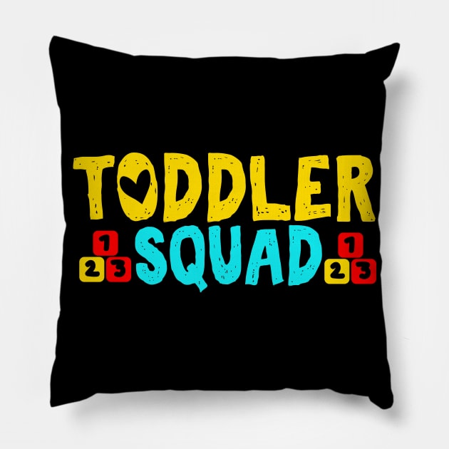 Toddler Squad Pillow by KAWAIITEE