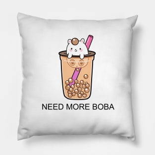 Unicorn Needs More Boba! Pillow