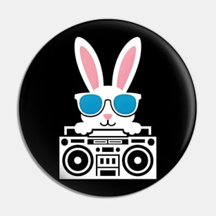 Boombox Bunny Beats Pin