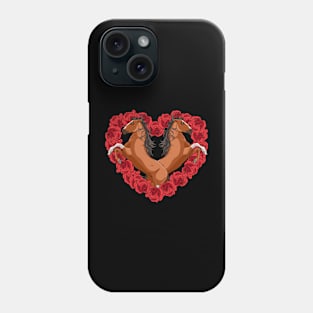 Irish Thoroughbred Horse Heart Valentines Day Equestrian Phone Case