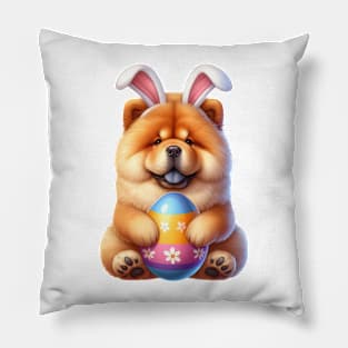 Easter Chow Chow Dog Pillow