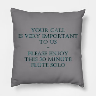 Funny "Phone Call on Hold" Joke Pillow