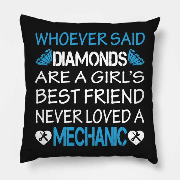 Mechanic Wife Pillow by babettenoella