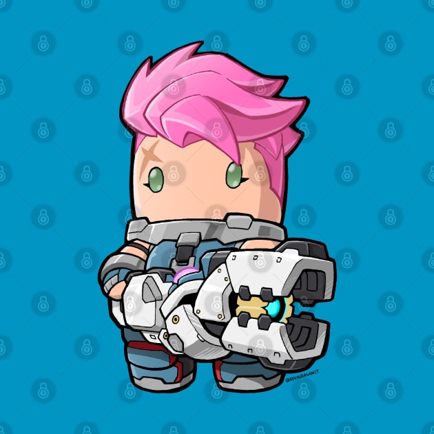 Lil Strong Pink-Hair Soldier by fallerion