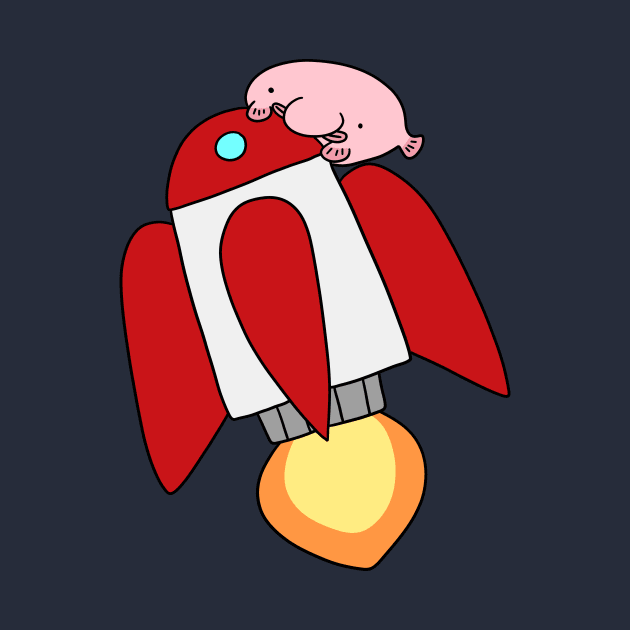 Rocket Ship Blobfish by saradaboru