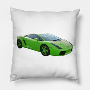 Lamborghini - Lime Green - Exotic Cars Pillow