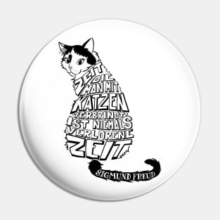 Cat lover quote in german deutsch sigmund freud Pin