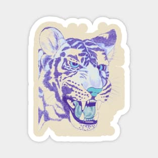 Blue Tiger Magnet