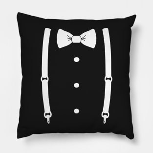 Bow Tie & Slacks (White tie) Pillow