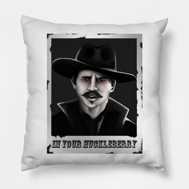 Doc Holiday, Im Your Huckleberry Pillow by STRVING