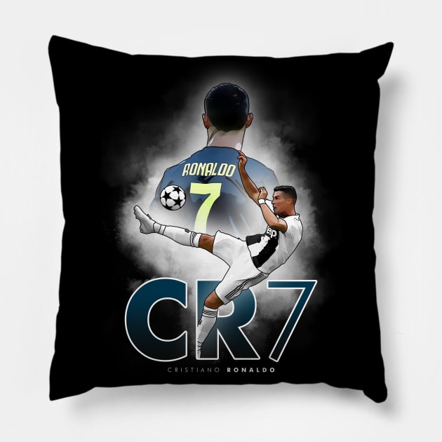 cristiano ronaldo drip jacket in italy Throw Pillow by Sebastolov