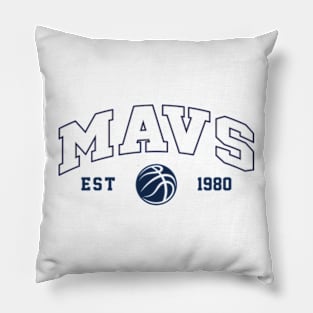 Mavs Basketball Pillow