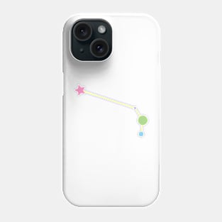 Aries Zodiac Constellation in Rainbow Pastels Phone Case