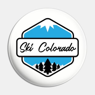 Ski Colorado Badge T-Shirt Pin