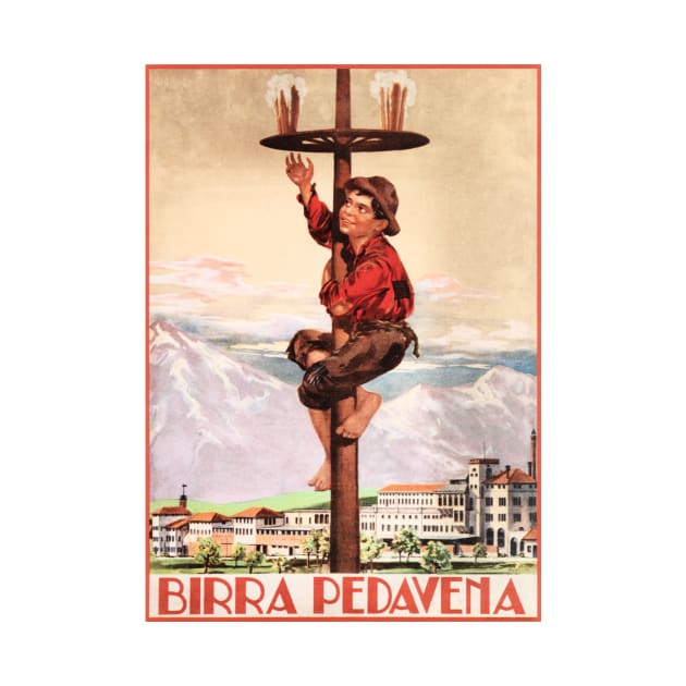 BIRRA PEDAVENA 1920 Vintage Italian Alcoholic Beer Lager Advertisement by vintageposters