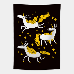 Midnight Unicorns Tapestry