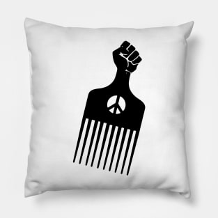 Black Fist Afro Pick, Black Culture, Black History, Black Lives Matter Pillow