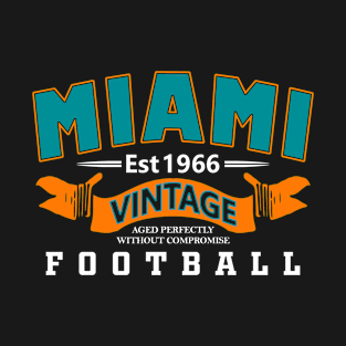 Vintage Miami Football - Classic Fan T-Shirt