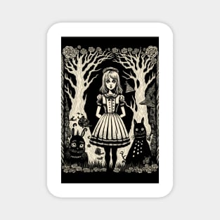 Alice in Wonderland: A Dark Gothic Punk Adventure Magnet