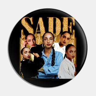 Vintage Sade Adu 80s 90s Style Pin