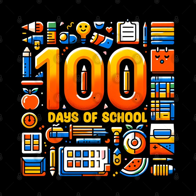 Happy 100 Days Of School by T-shirt US