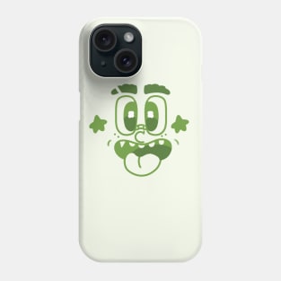 Lime Doodle Cartoon Face Phone Case