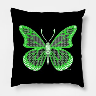 mandala butterfly mariposa ecopop in totonac patterns Pillow
