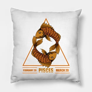 Pisces Zodiac Astrology Sign Pillow